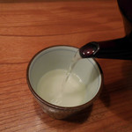 手打そば 菊谷 - 蕎麦湯；さらさらの自然体