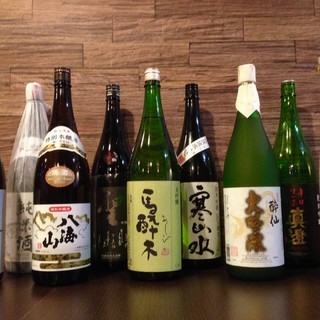 We have a variety of local sake!