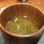 傳 - 30年3月　アオサ味噌汁