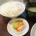 磐梯 - お食事(ご飯・味噌汁・漬物)は、どれも美味しいです！