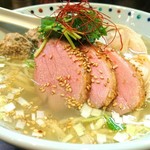 らー麺 あけどや - 地蛤と鴨の塩サンダー麺　１０００円