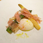 アベー - 出雲アスパラガスと佐賀生ハム～ポーチドエッグ～