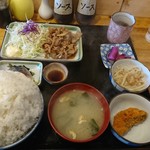 定食の店 牛太郎 - 生姜焼定食　700円