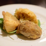 アランジャルシ - 【野菜のフリット盛り合わせ@税込1,000円】ジャガイモ、カリフラワー、フェンネルの3種