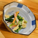 居酒屋まぬけ - お通し（３００円＋税）２０１８年３月