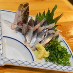 居酒屋まぬけ - イワシ刺（３８０円＋税）２０１８年３月