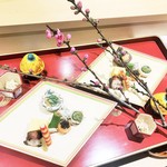 銀座 しのはら - 桃の節句にちなんだ八寸