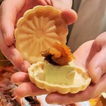 銀座 しのはら - あんぽ柿最中