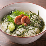 Ochazuke（boiled rice with tea）(salmon/plum)