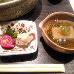 馳走 松宮 - おでん御膳（昼）の小鉢（2018.03）