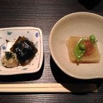 馳走 松宮 - おでん御膳（昼）の小鉢（2018.03）