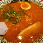 丸源ラーメン - 醤油とんこつ赤