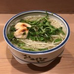うを徳 - 稲庭うどん（虎河豚 白子入り）