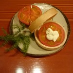 蓬左茶寮 - スペシャリテ：加藤農園フルーツトマト きわめの最中