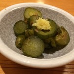 お酒・お惣菜・和食 竜田屋 - H.29.12.18.夜 きゅうり古漬け