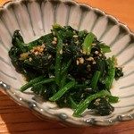お酒・お惣菜・和食 竜田屋 - H.29.12.18.夜 ほうれん草ごま和え