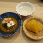 日本橋蛎殻町 すぎた - あん肝と数の子の味噌漬け