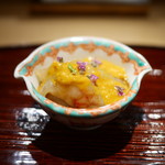 東麻布 天本 - 牡丹海老と海胆