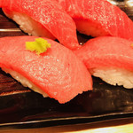 にぎり長次郎 - 大とろアップ