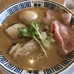 ラーメン而今 阿倍野元町店 - 特製たまり醤油の極み煮干しそば（細麺）