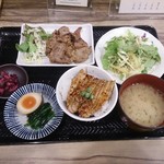 豚や 西神田店 - 味噌漬け焼き定食(土日限定)
