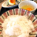 旬菜 天ぷら 有馬 - こだわりの卵の天ぷら定食