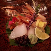 神楽坂 夢二 - 【お造り】お造り盛り合わせ　牡丹海老 赤貝 鮪 桜鯛 ホタテ