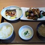 Yayoi Ken - なす味噌と焼魚の定食