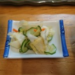 小料理 きぬや - 漬物（ぶりかま焼ランチ）