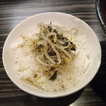 志奈そば 田なか - 本日の賄ご飯（200円）