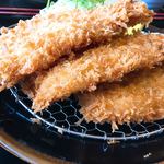 漣 - 大きな海老フライが3匹