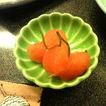 梅乃寿司 - タラコは昆布出汁が利いてます