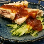 餃子工房 ギョィィィィィィン - 口水鶏（よたれどり）480円