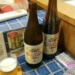 餃子工房 ギョィィィィィィン - どぶづけからお代わり中瓶390円