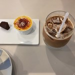 パティスリーカフェ エムヤスヒコ - クレームブリュレ、アイスカフェラテ