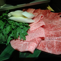焼肉 しんうち 神楽坂 - ミスジすき焼き風