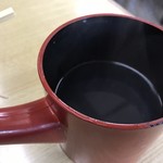 信濃庵 - 見事な蕎麦湯
            無色透明で まるで白湯