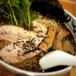 鯛だしそば・つけ麺　はなやま - 塩黒胡麻レモン（６５０円）