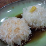 Genkaisakanadokoroshumpuu - 蒸し物：イカシュウマイ  やわらかで、華やかで、上品な味わい