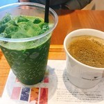 ナナズグリーンティー - アイス抹茶ラテL・ホットほうじ茶ラテ