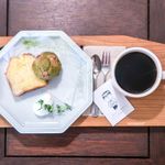 本とコーヒー テガミシャ - スコーンとパウンドケーキ、ブラウンベアブレンド