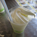 Kiyosatomirukupuranto - ミルクにソフトクリームが♪