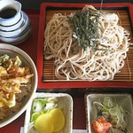 天一坊 - ミニかき揚げ丼ザル 900円