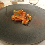 リストランテ・ホンダ - パッケリ　カサゴとフレッシュトマトのソース