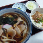 須田うどん - 肉うどん&ミニ豚丼