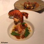 カーサ・デル・チーボ - 伊勢エビのアッローストは二皿構成