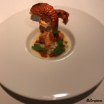 カーサ・デル・チーボ - 伊勢エビのアッロースト 身はスープファジョーリと