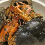 中国料理 藍海 - 渡り蟹のブラックビーンズ葱姜炒め