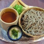 おでん め組 - 【'11/06/22撮影】本日の定食 1050円 の冷たいとろろ蕎麦