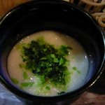 おでん め組 - 【'11/06/22撮影】本日の定食 1050円 の冷たい蕎麦のとろろ